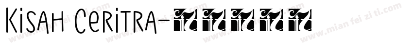 Kisah Ceritra字体转换